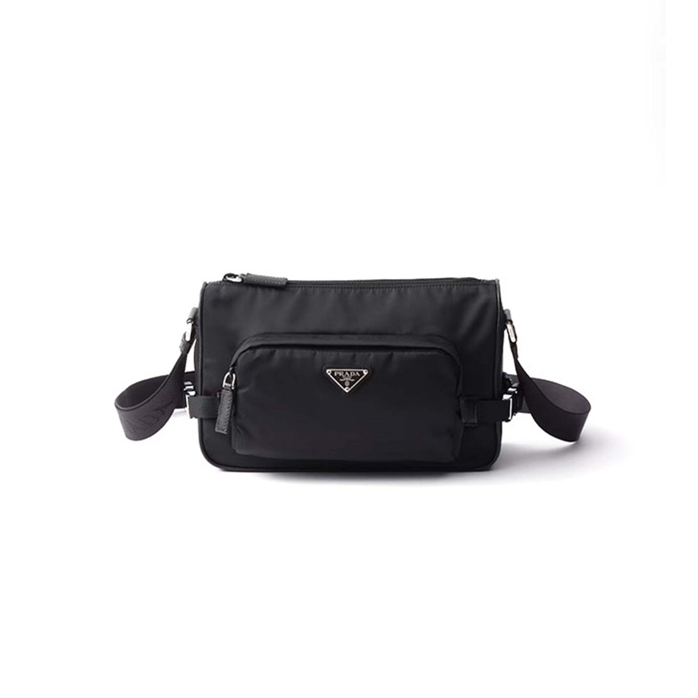 PRADA MEDIUM RE-NYLON AND SAFFIANO LEATHER SHOULDER BAG 2VH192 (28*17.5*10cm)